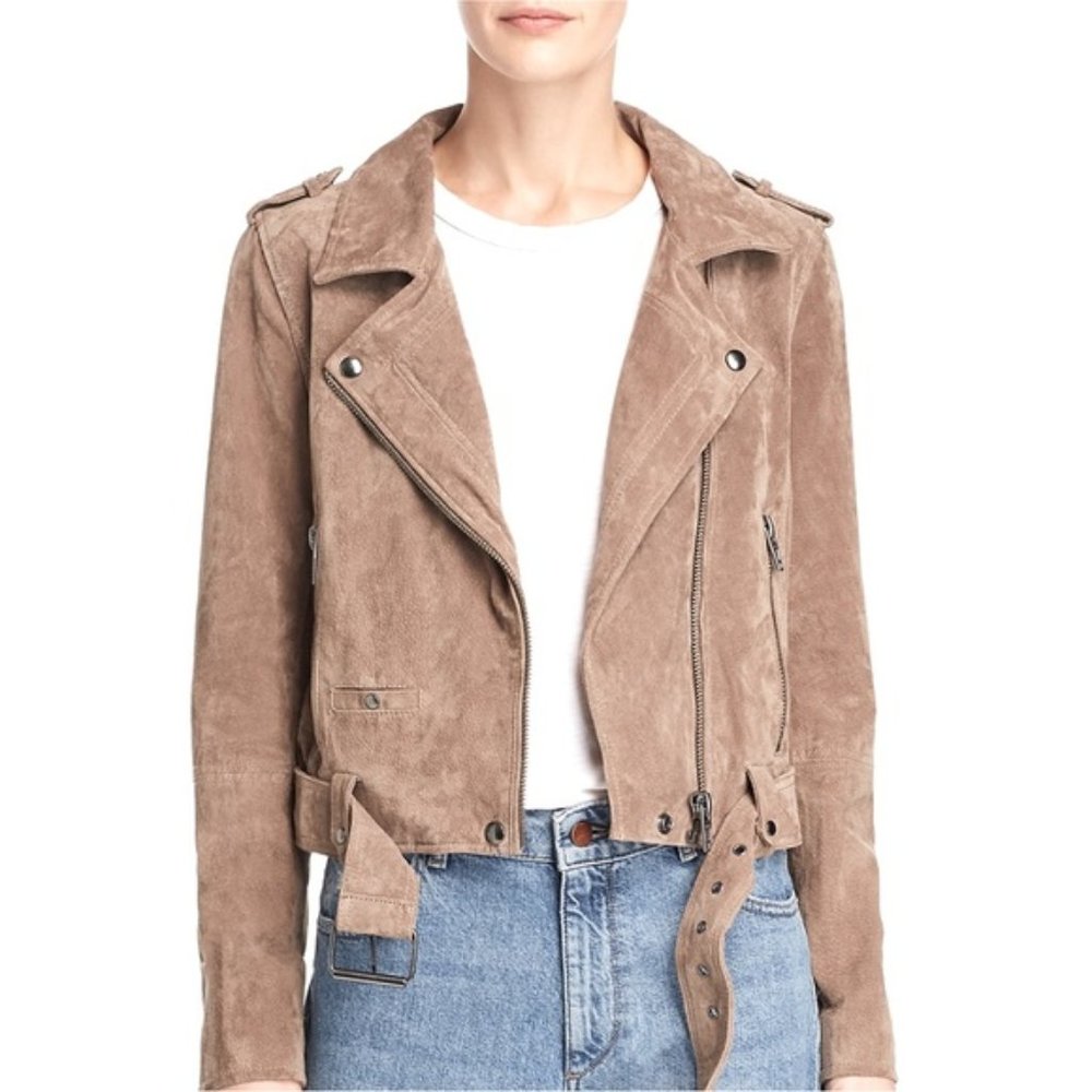 BlankNYC suede moto jacket